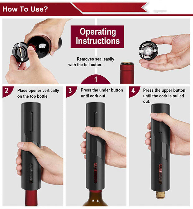 Electric Wine Opener By Kiterro
